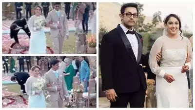A Heartwarming Gesture: Aamir Khan's Touching Act as Daughter Ira Khan Takes Her Wedding Vows