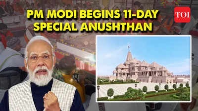 "PM Modi Embraces Ascetic Lifestyle for 11 Days Prior to Ayodhya Ram Temple 'Pran Pratishtha' Ceremony"