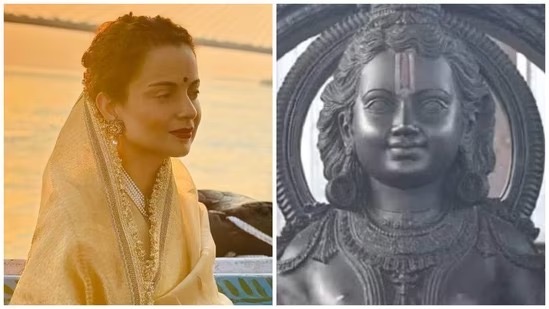 Kangana Ranaut Expresses Admiration for Ram Lalla Idol at Ayodhya's Ram Temple Unveiling