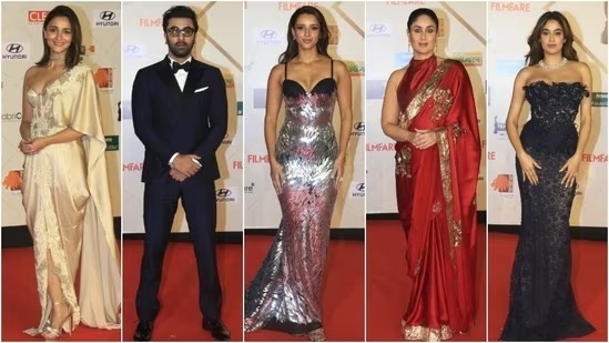 Glamour Galore at 69th Filmfare Awards: Star-Studded Red Carpet Showcases Bollywood's Finest Fashion