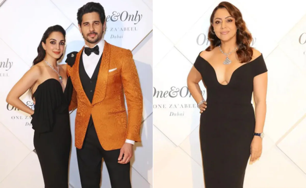 "Star-Studded Affair: Kiara Advani, Sidharth Malhotra, and Gauri Khan Headline Celebrity Lineup at Glamorous Dubai Event"
